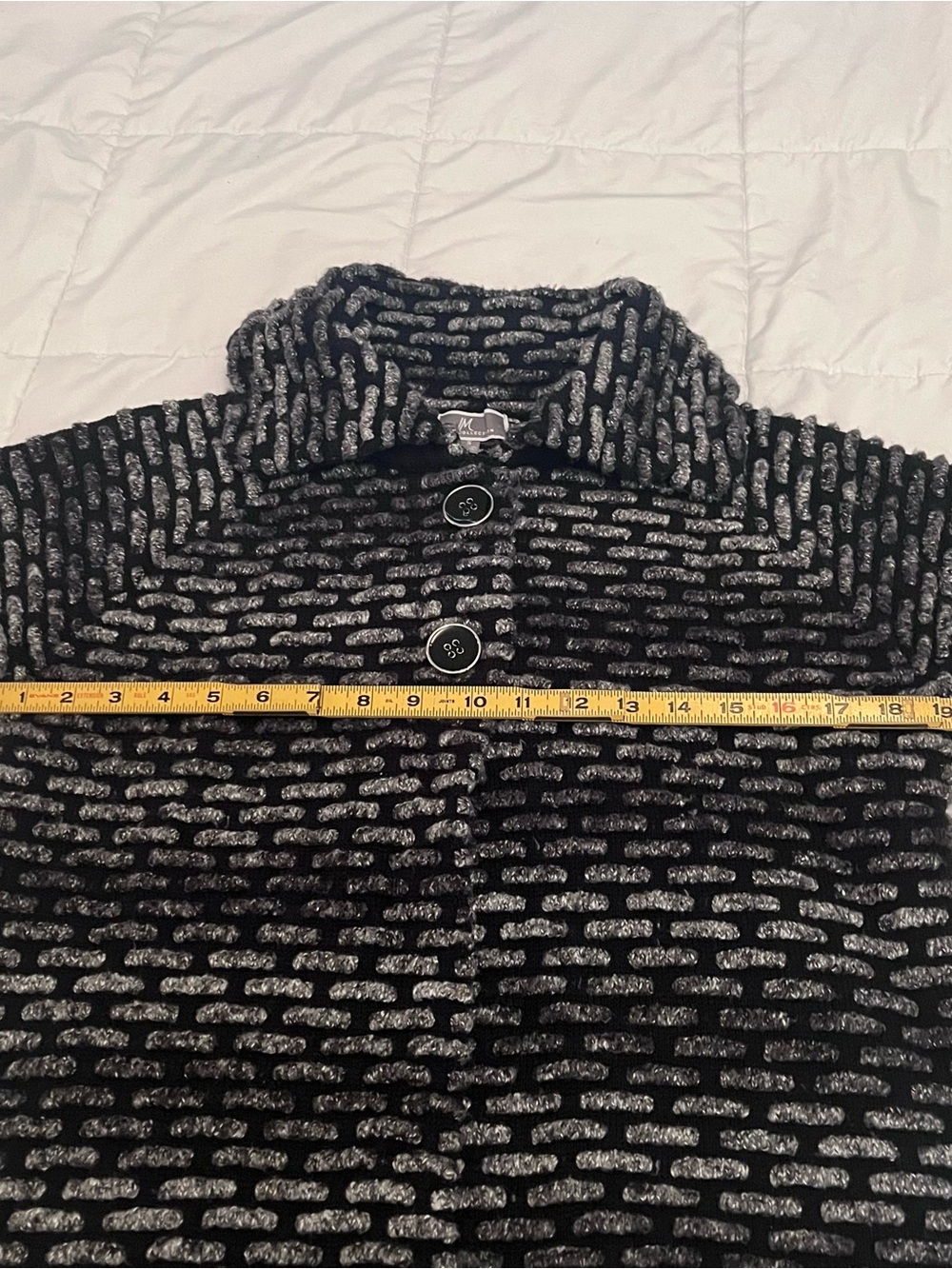 JM Collection Textured Knit Cardigan - Picture 11 of 11